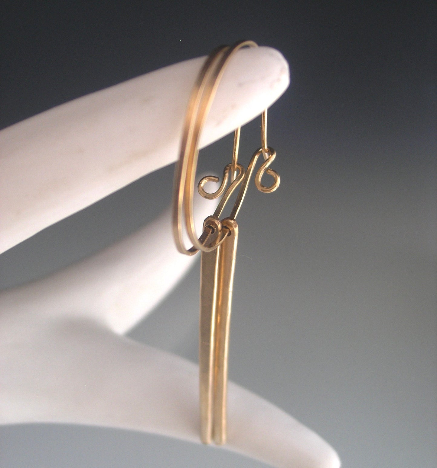 14k Gold Filled Hoops w/ Spikes