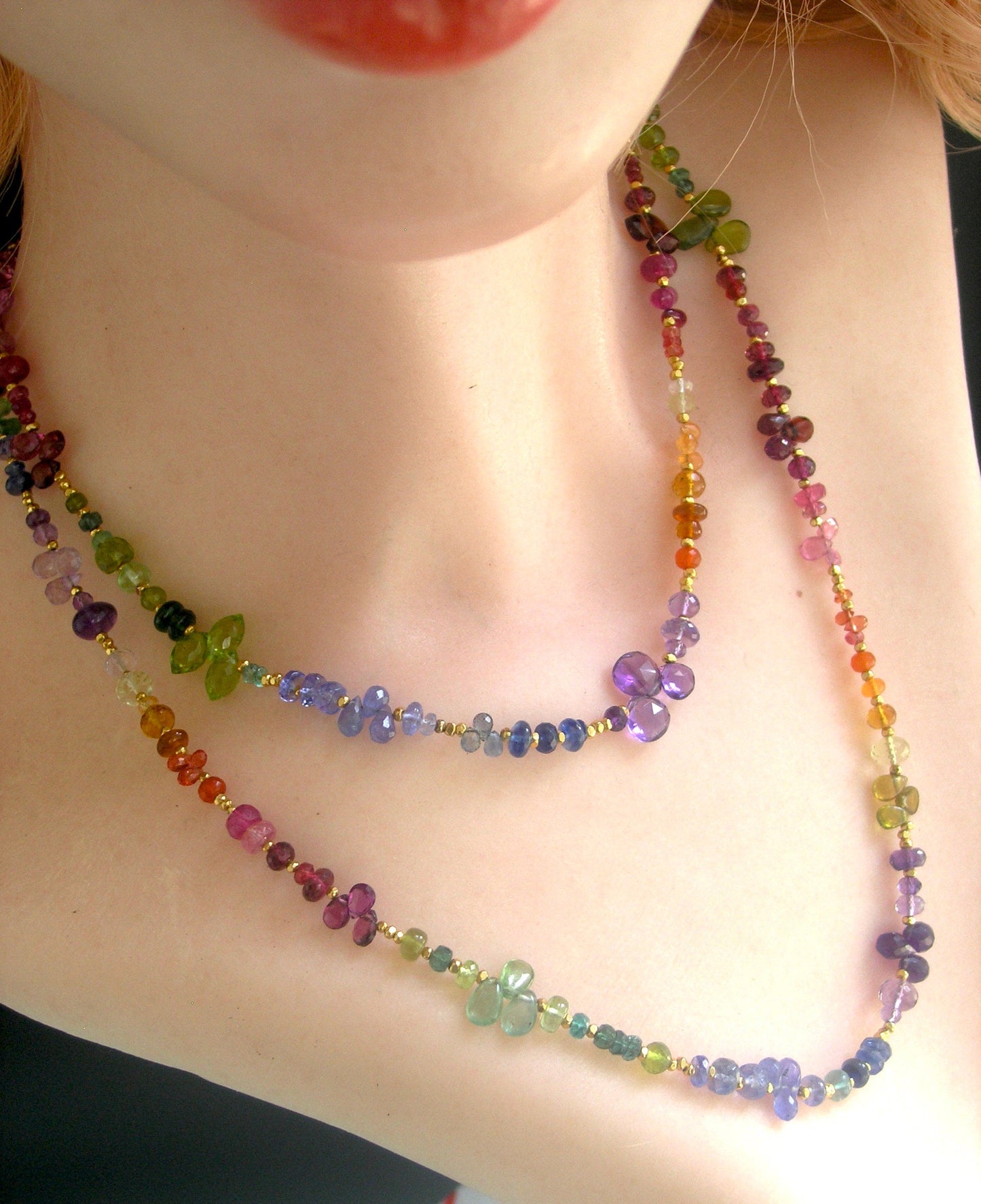 Rainbow Gemstone 37” Necklace