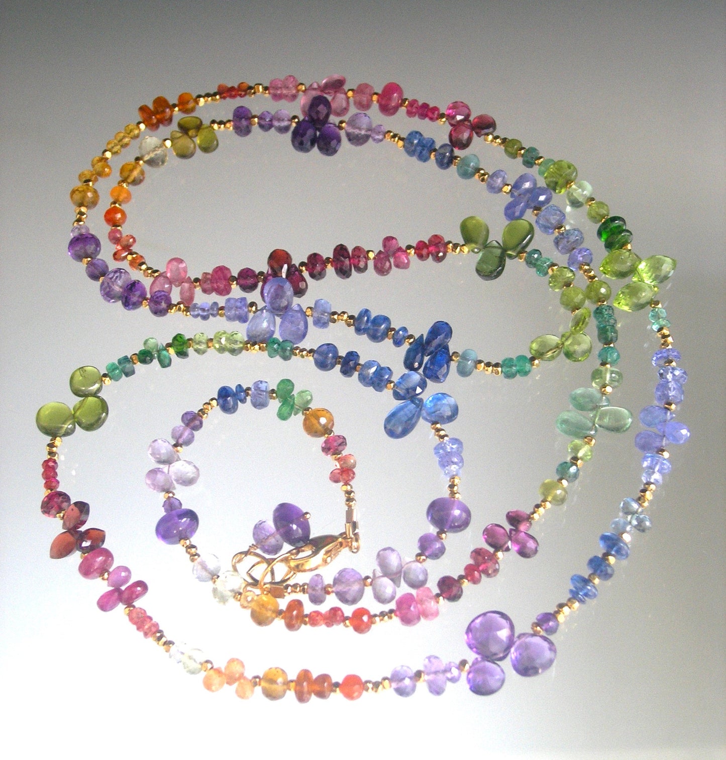 Rainbow Gemstone 37” Necklace