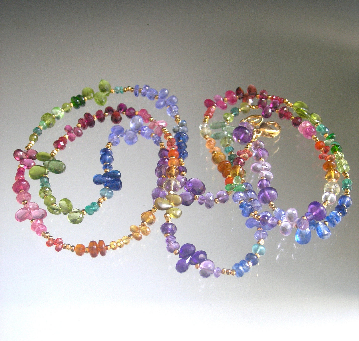 Rainbow Gemstone 37” Necklace