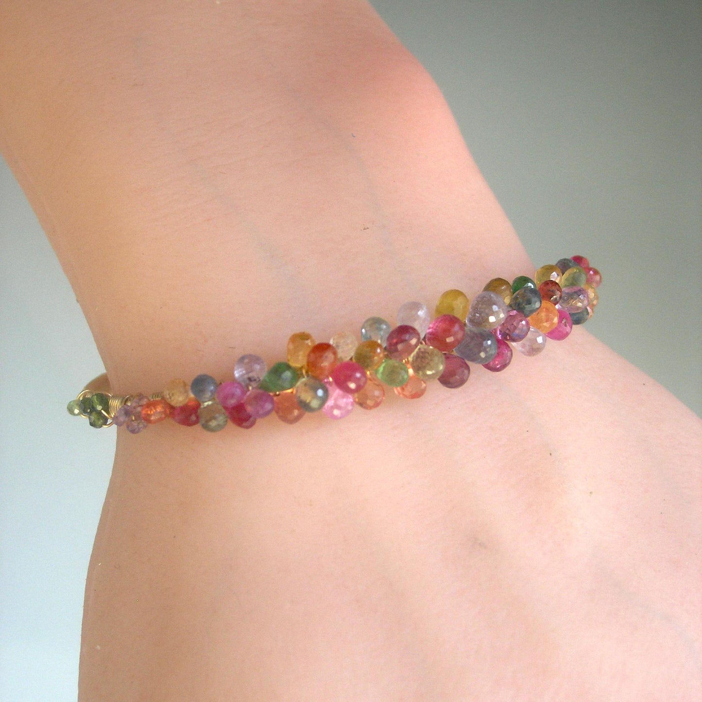 Confetti Sapphire 14k Gold Filled Lightweight Cuff