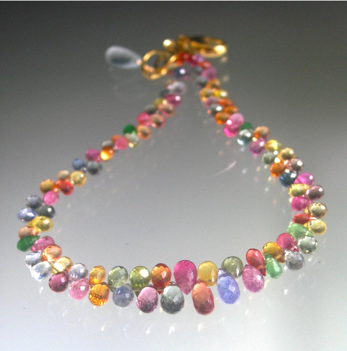 Rainbow Confetti Sapphire Bracelet