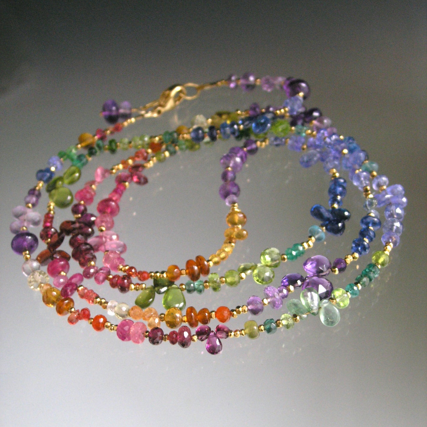 Rainbow Gemstone 37” Necklace