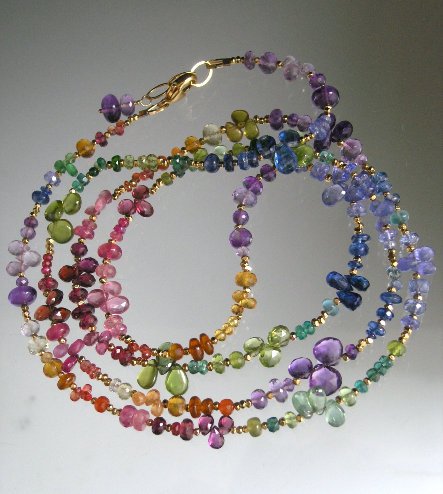 Rainbow Gemstone 37” Necklace