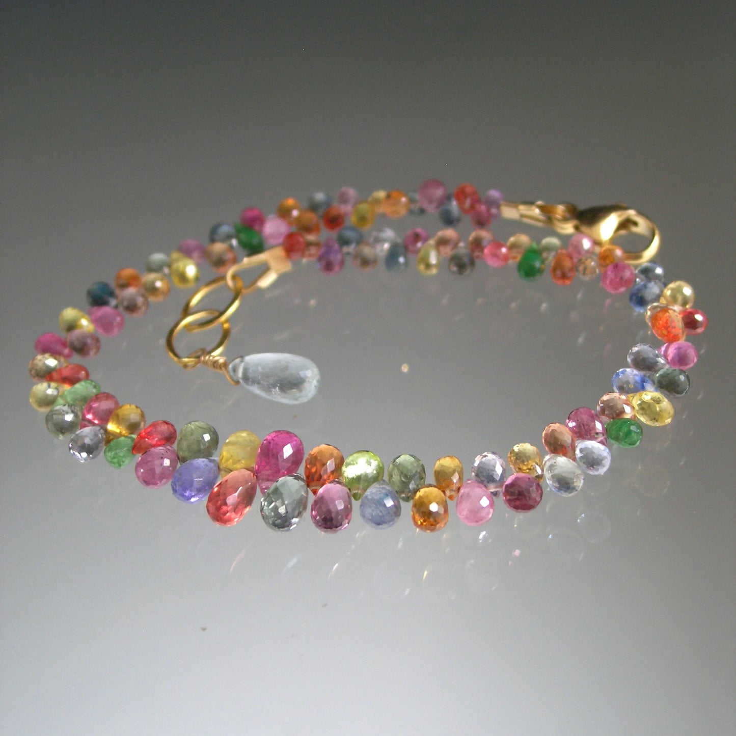 Rainbow Confetti Sapphire Bracelet