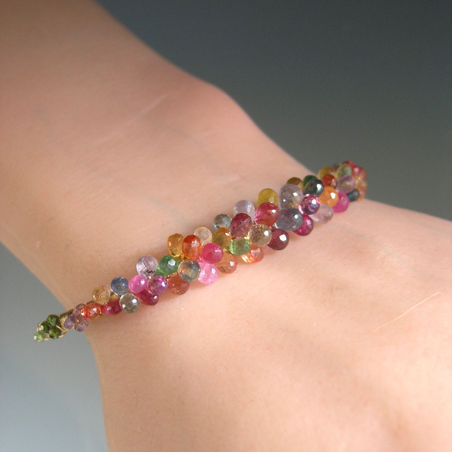 Confetti Sapphire 14k Gold Filled Lightweight Cuff