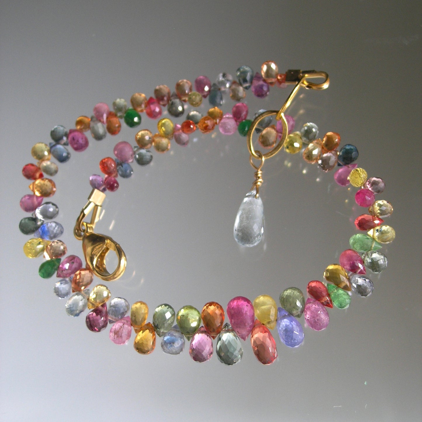 Rainbow Confetti Sapphire Bracelet