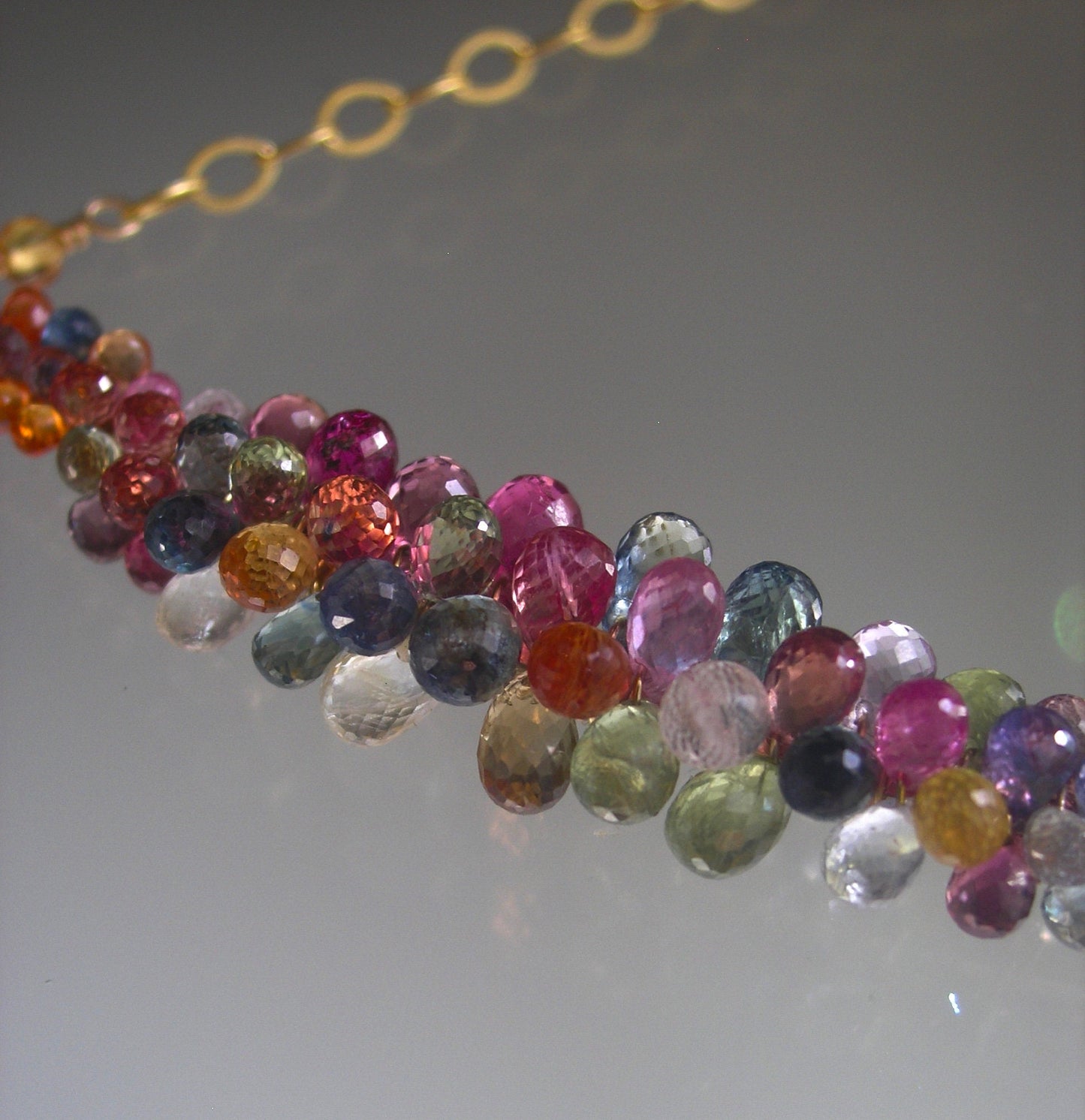 Confetti Sapphire Bar Necklace