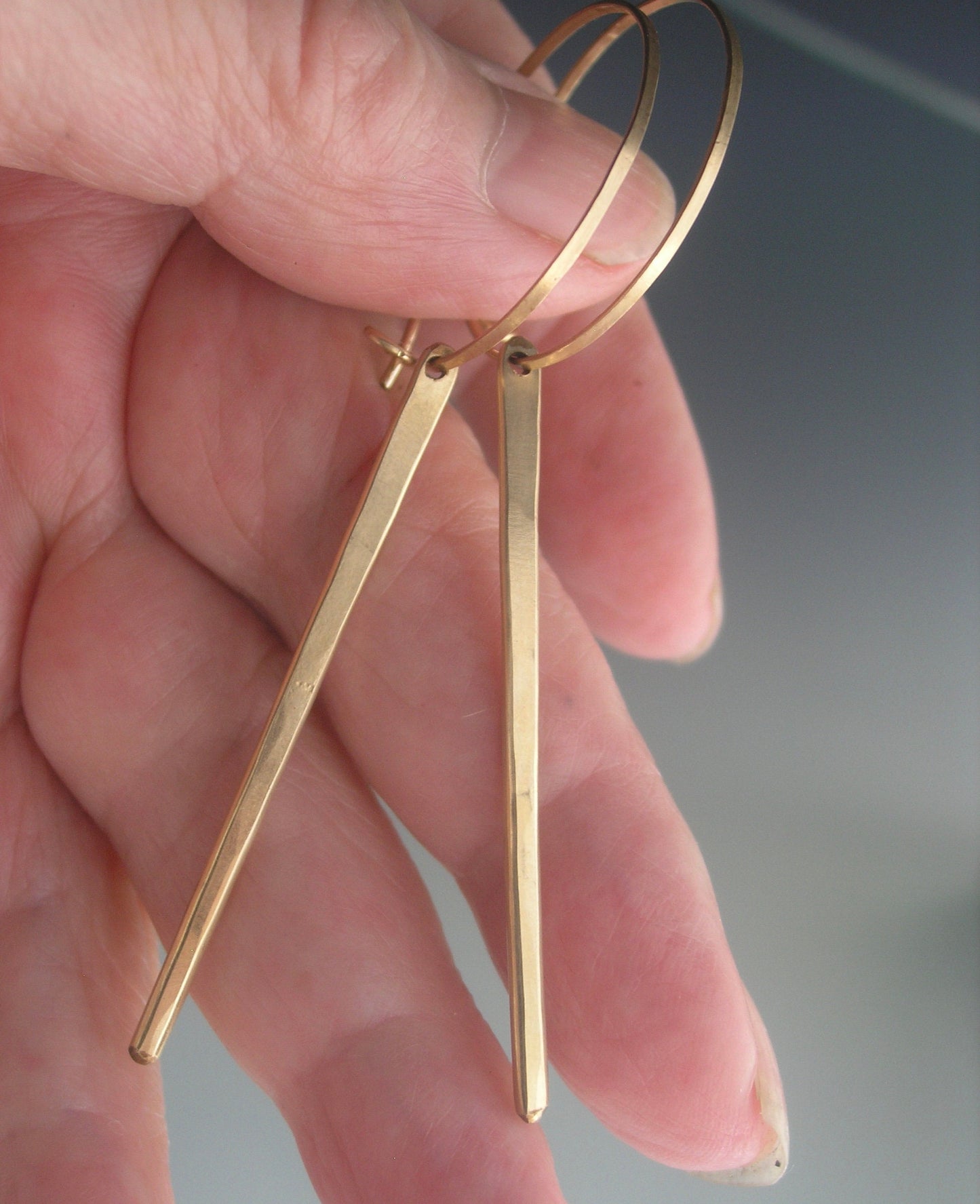 14k Gold Filled Hoops w/ Spikes