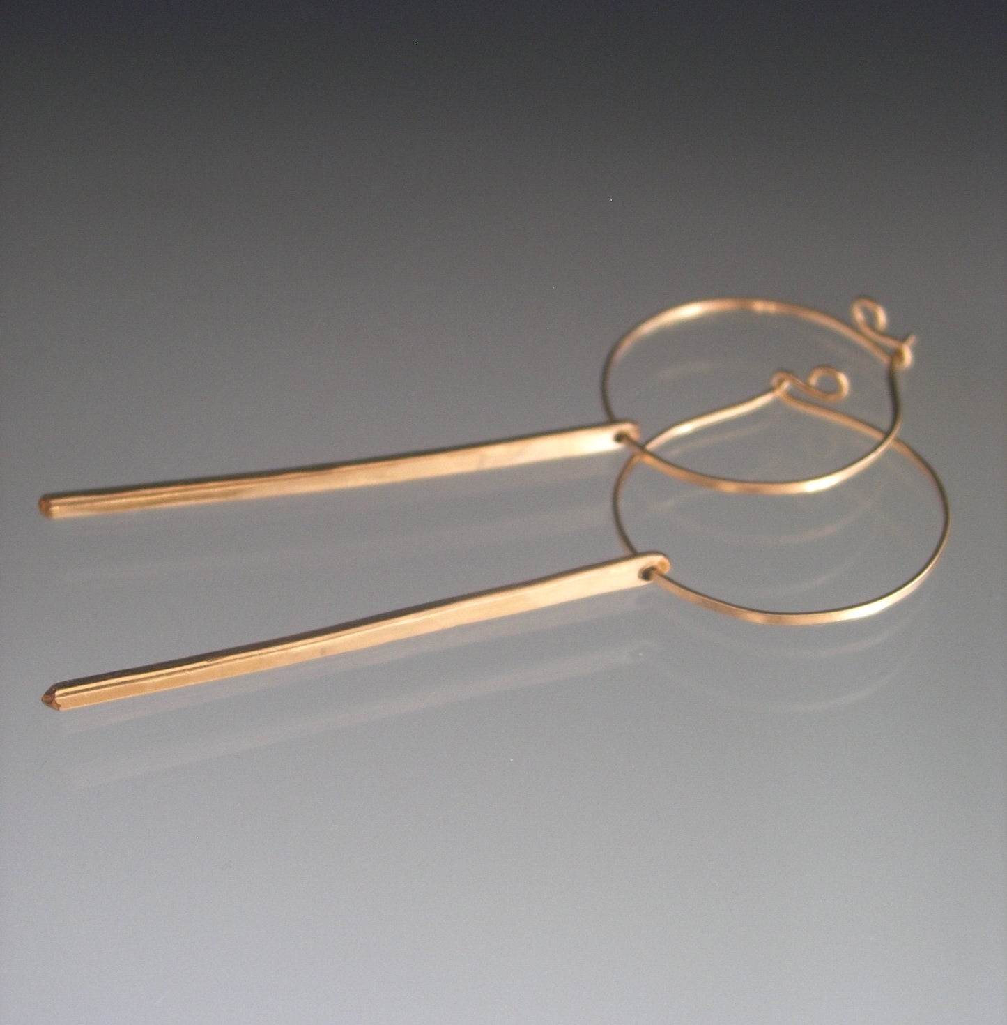 14k Gold Filled Hoops w/ Spikes
