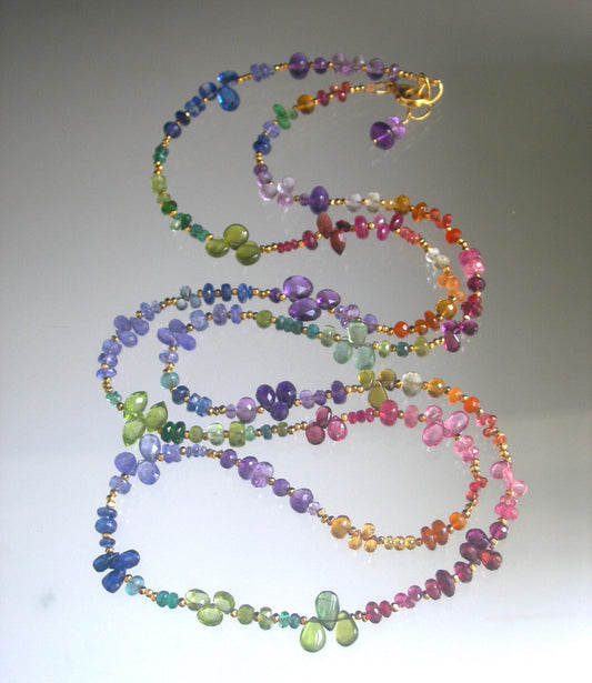 Rainbow Gemstone 37” Necklace