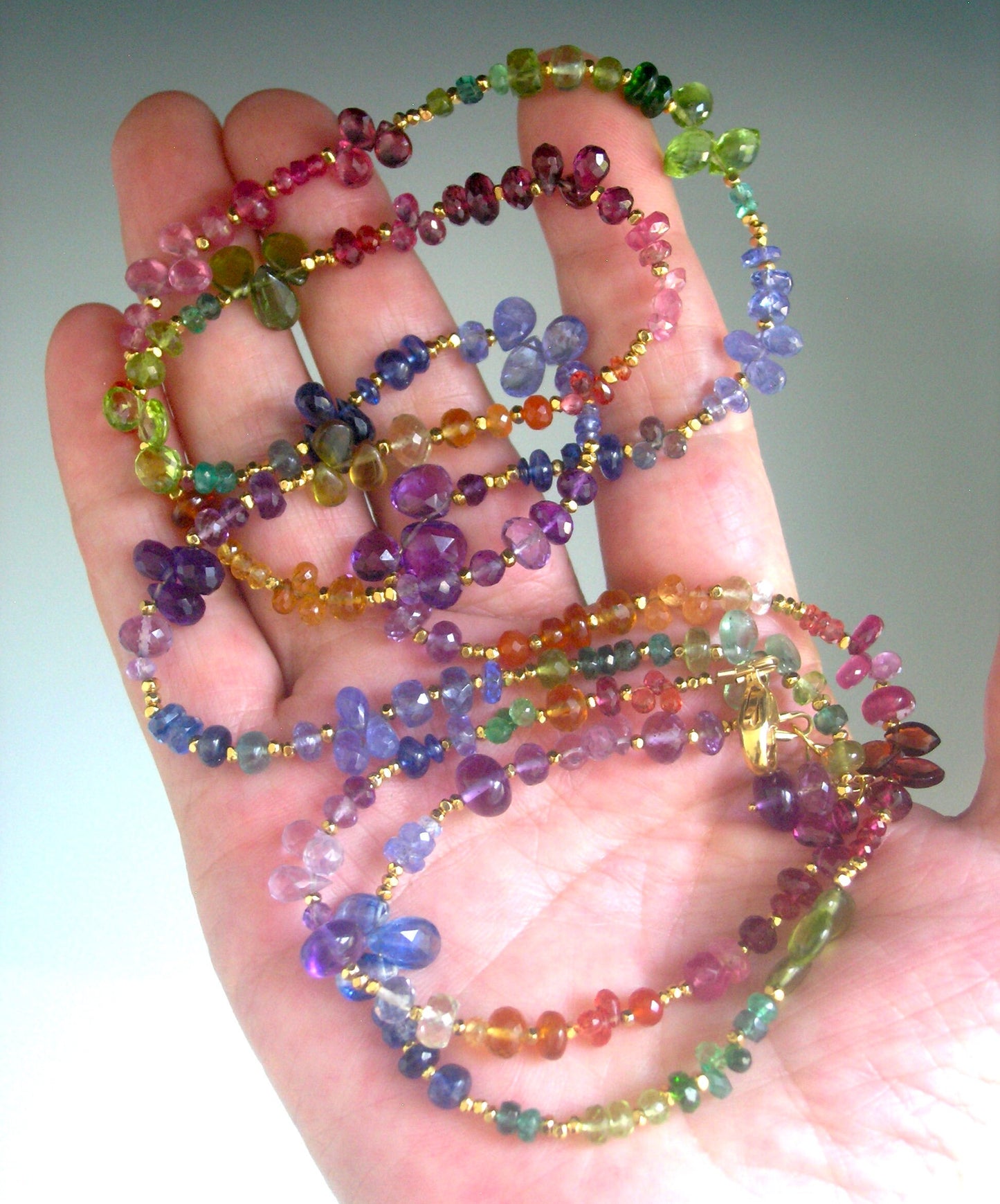 Rainbow Gemstone 37” Necklace