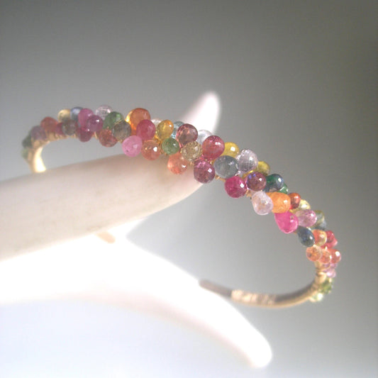 Confetti Sapphire 14k Gold Filled Lightweight Cuff