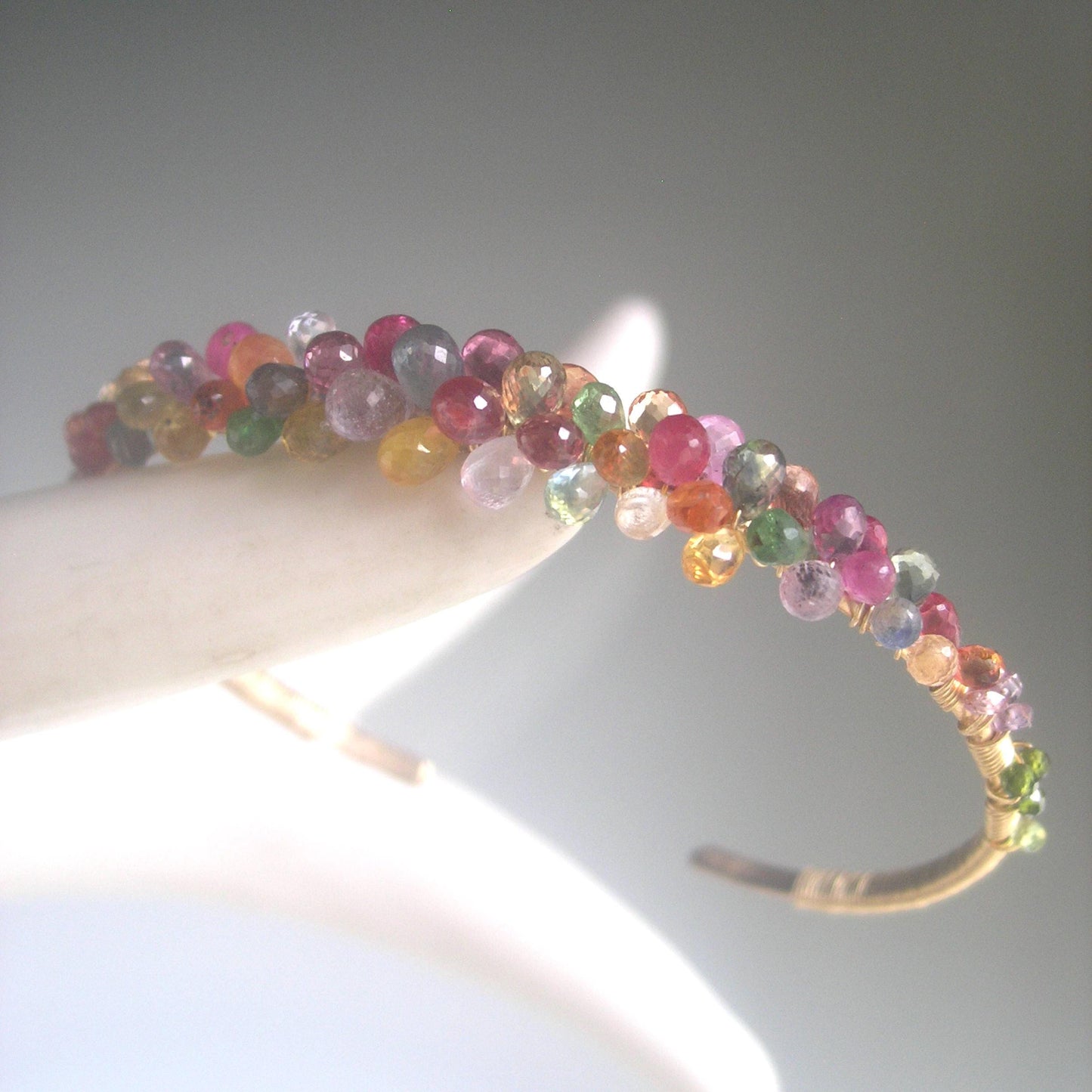 Confetti Sapphire 14k Gold Filled Lightweight Cuff