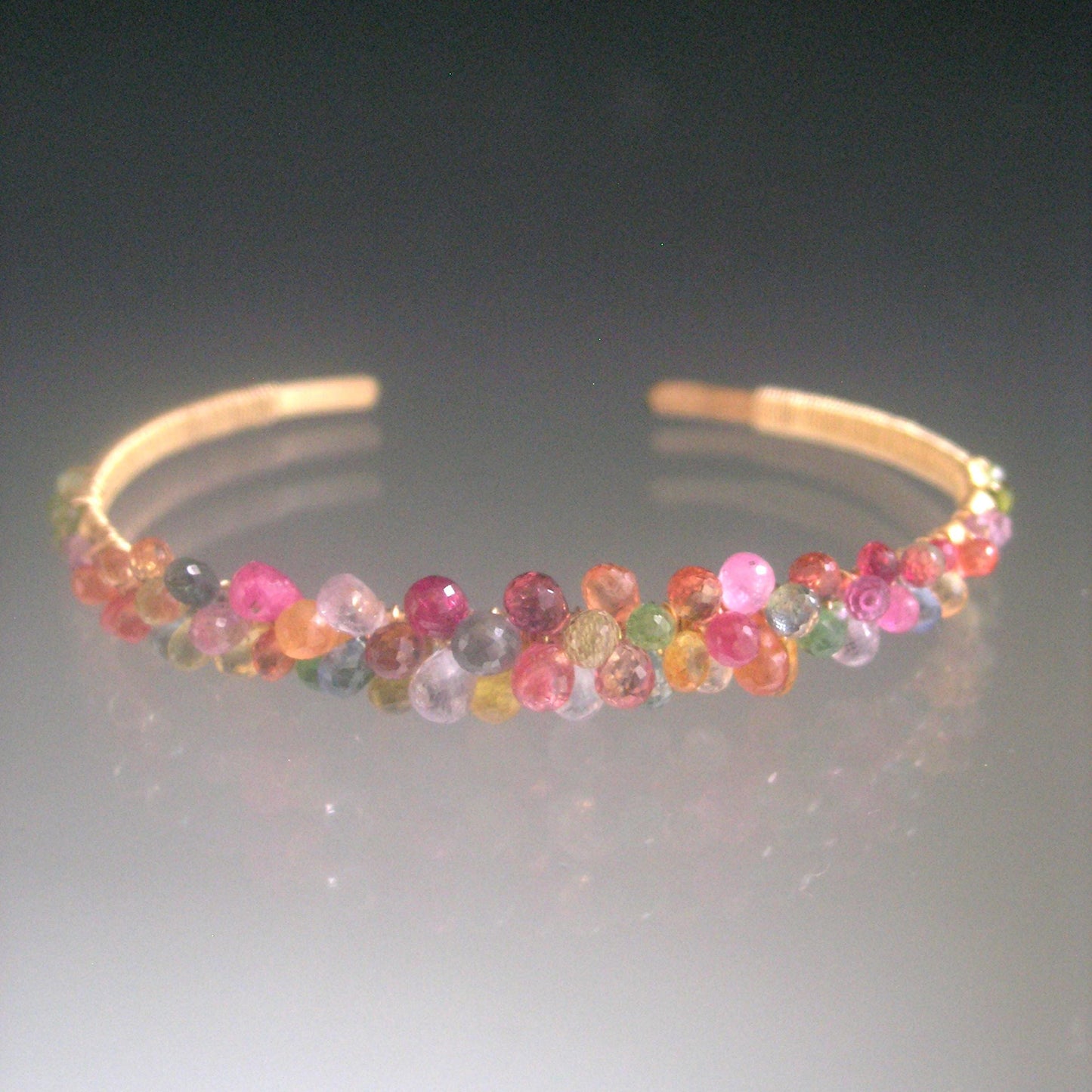 Confetti Sapphire 14k Gold Filled Lightweight Cuff