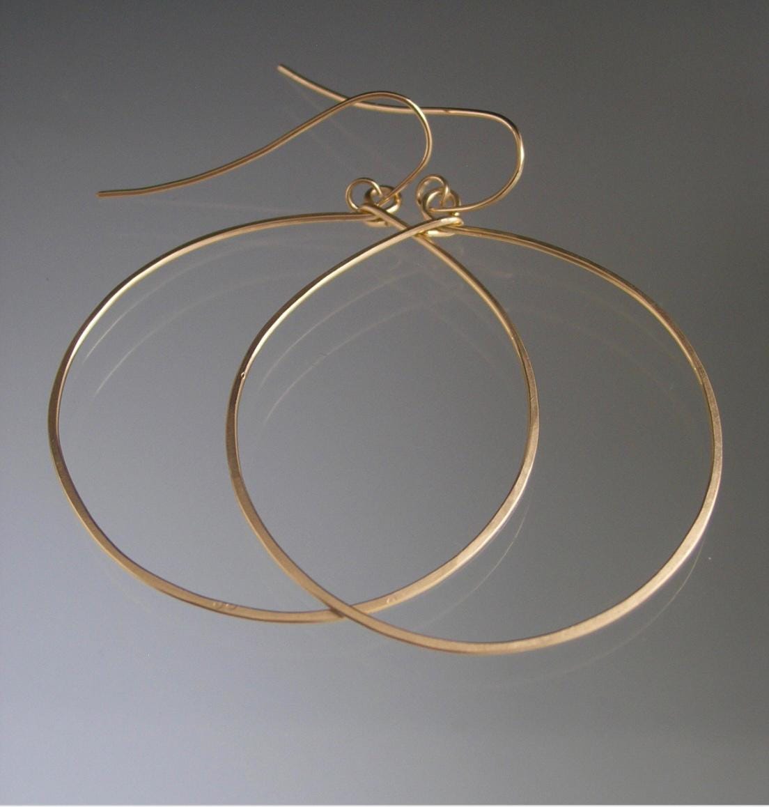 Large 14k Gold Filled Hoops2 5/8”