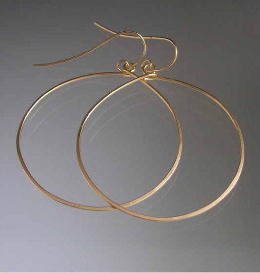 Large 14k Gold Filled Hoops2 5/8”