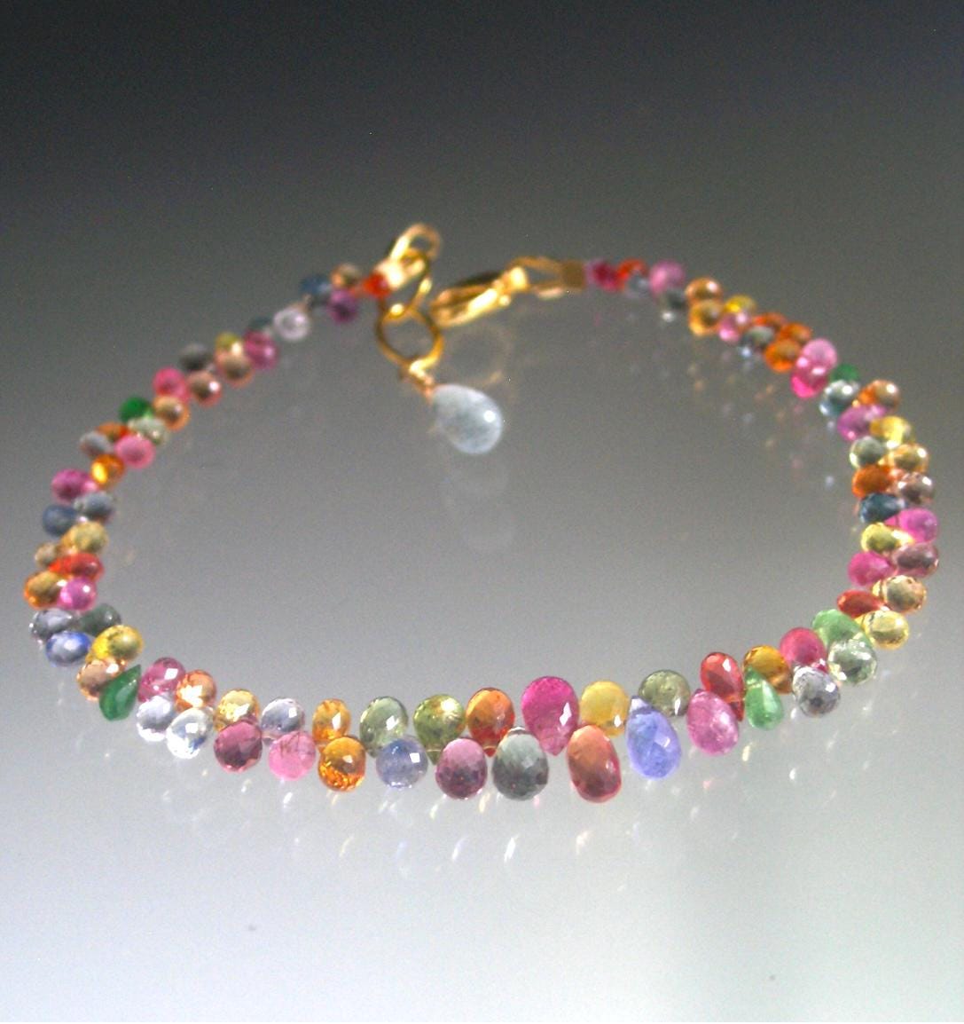 Rainbow Confetti Sapphire Bracelet