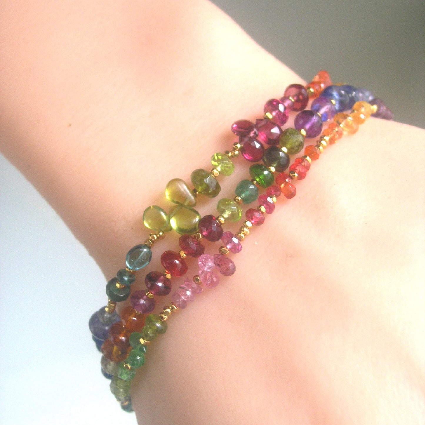 Rainbow Gemstone Bracelet