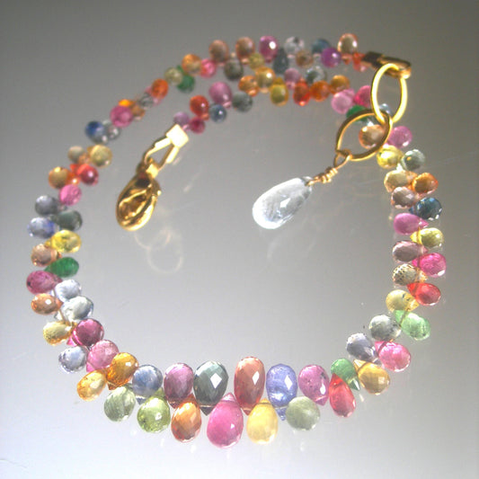Rainbow Confetti Sapphire Bracelet